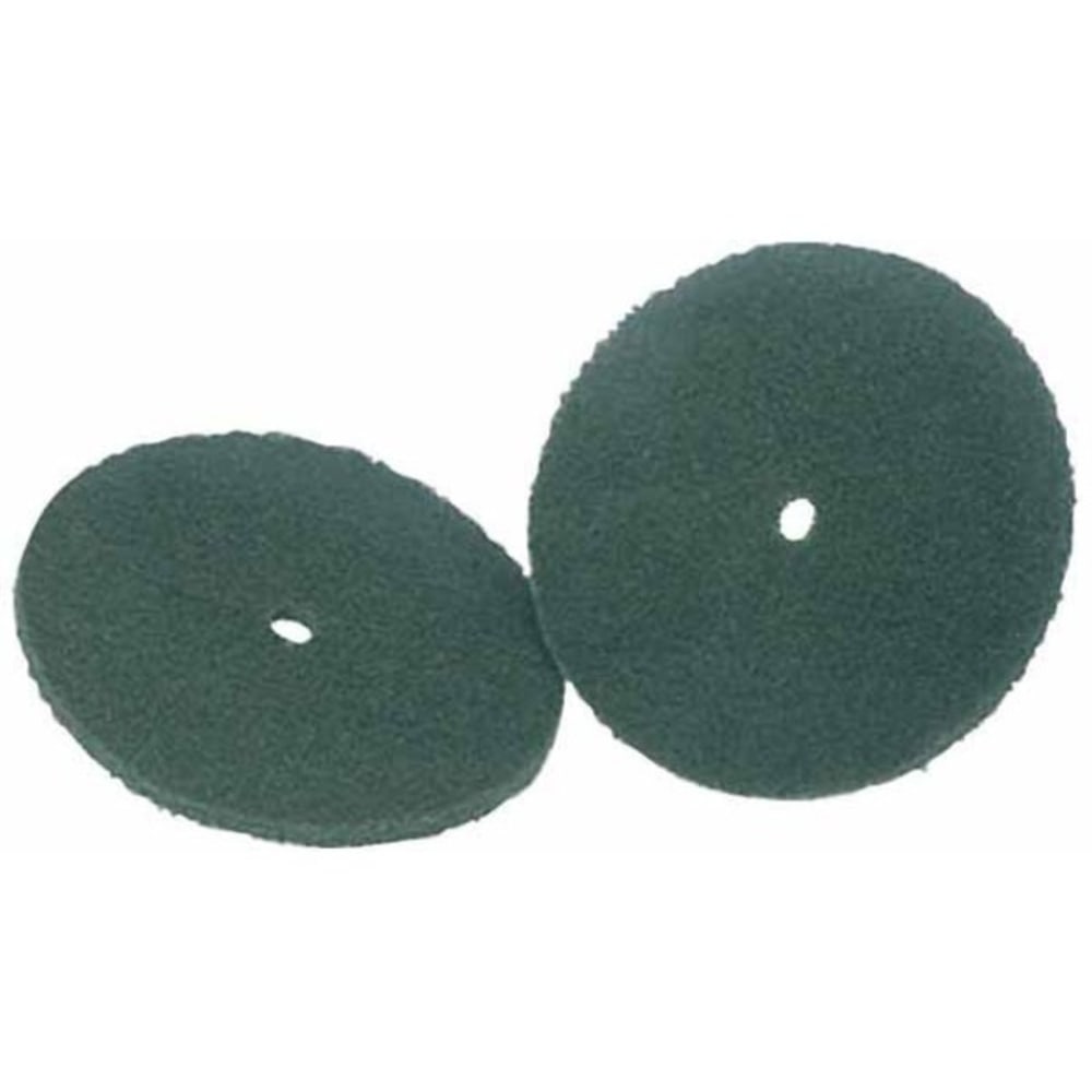 Koblenz 6ft" Green Scrubbing Pads - 6in Diameter - Nylon Fiber - Green - 2 / Set