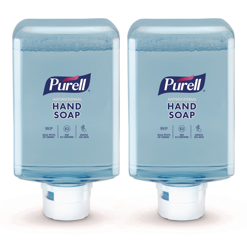 PURELL Antimicrobial Foaming Hand Soap Refill, For ES10 Dispensers, Fragrance-Free, 40.57 oz (1,200 mL), 2/Carton