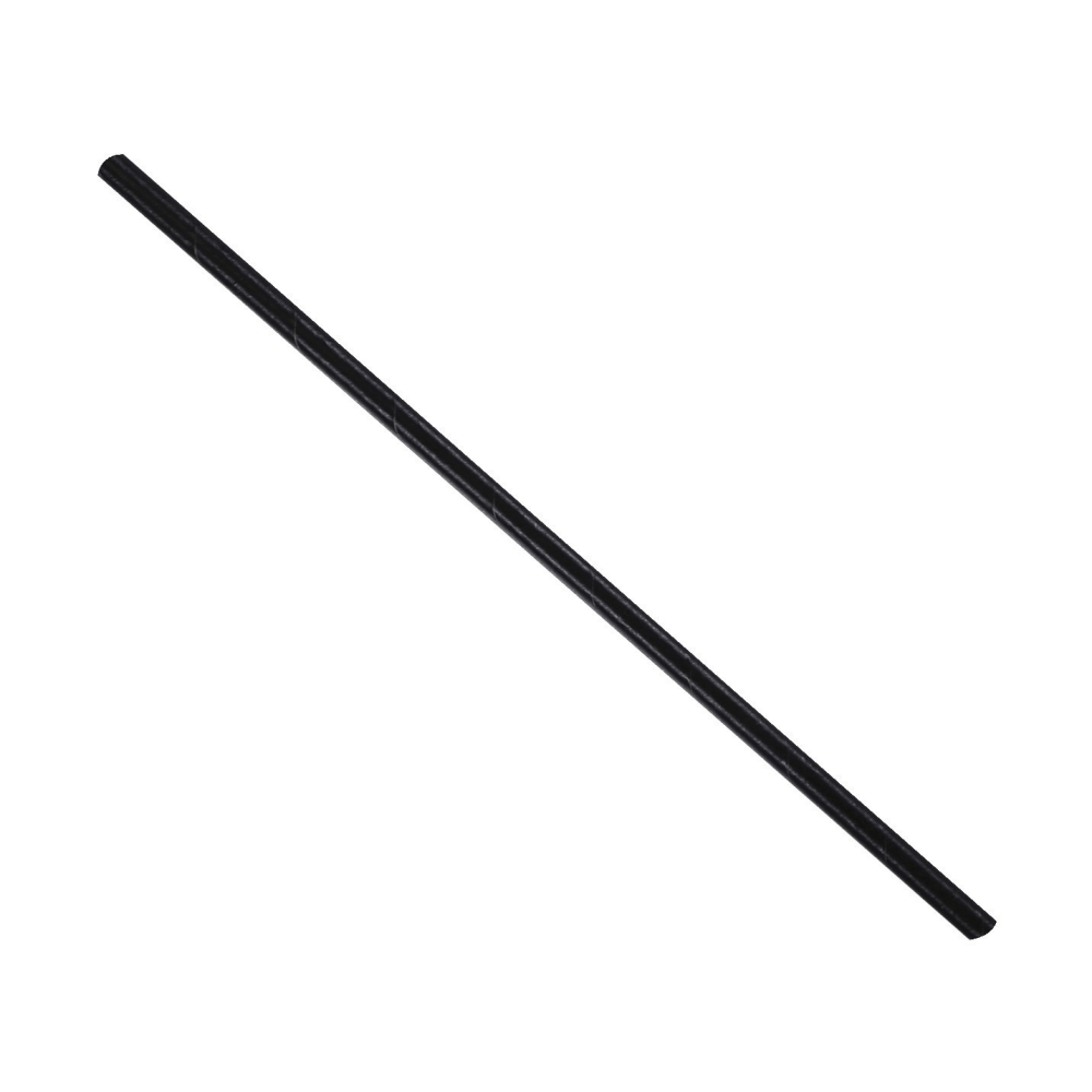 Hoffmaster Paper Straws, Cocktail, 5-1/2in, Black, Pack Of 5,000 Straws