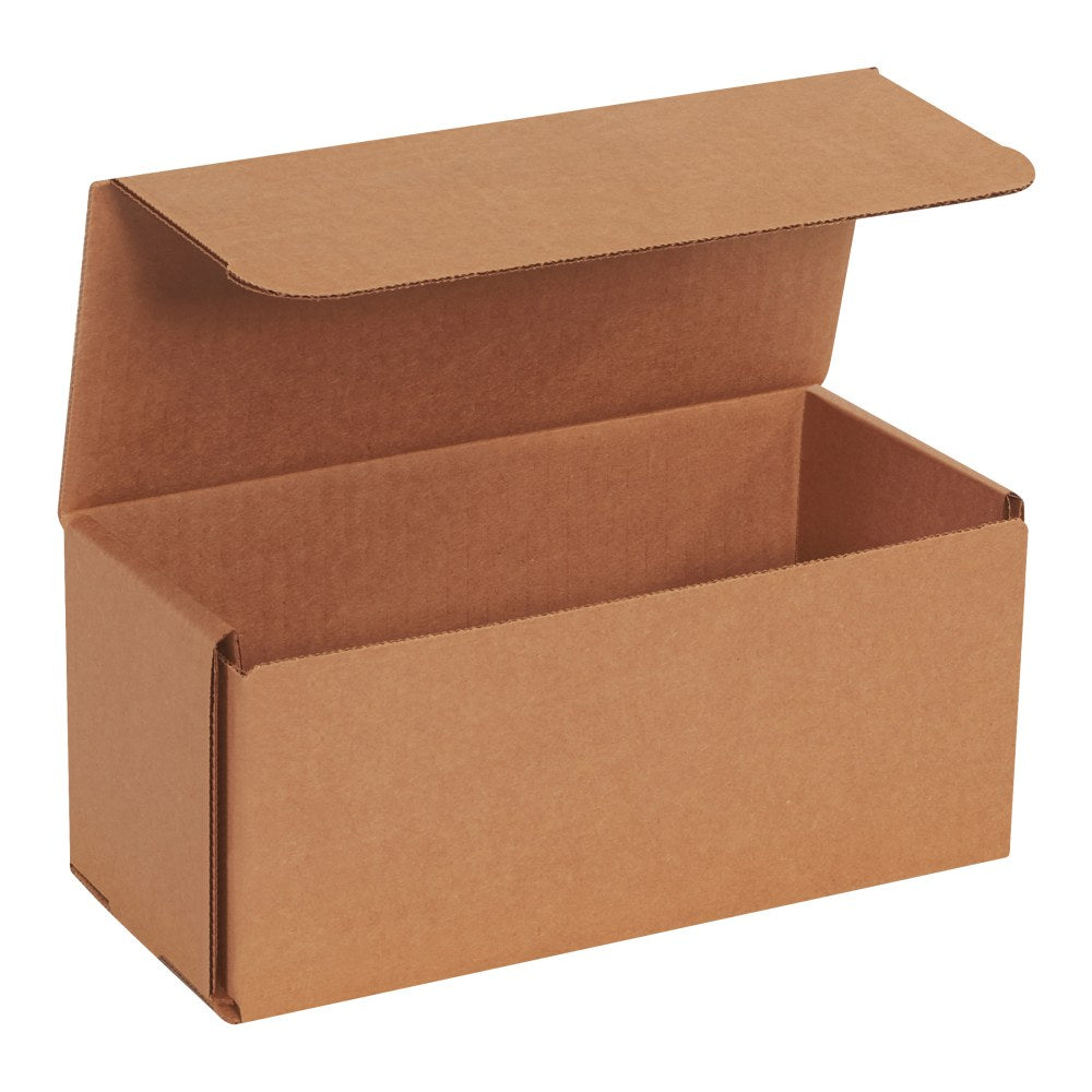 Partners Brand Corrugated Mailers, 4inH x 4inW x 9inD, Kraft, Pack Of 50 Mailers
