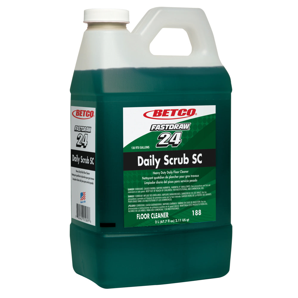 Betco Daily Floor Scrub SC, 67.7 Oz Bottle, Case Of 4