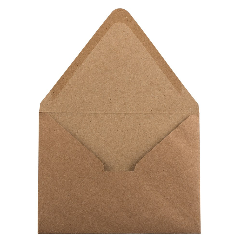 JAM Paper Envelopes, A2, Peel & Seal, Brown, Pack Of 50 Envelopes