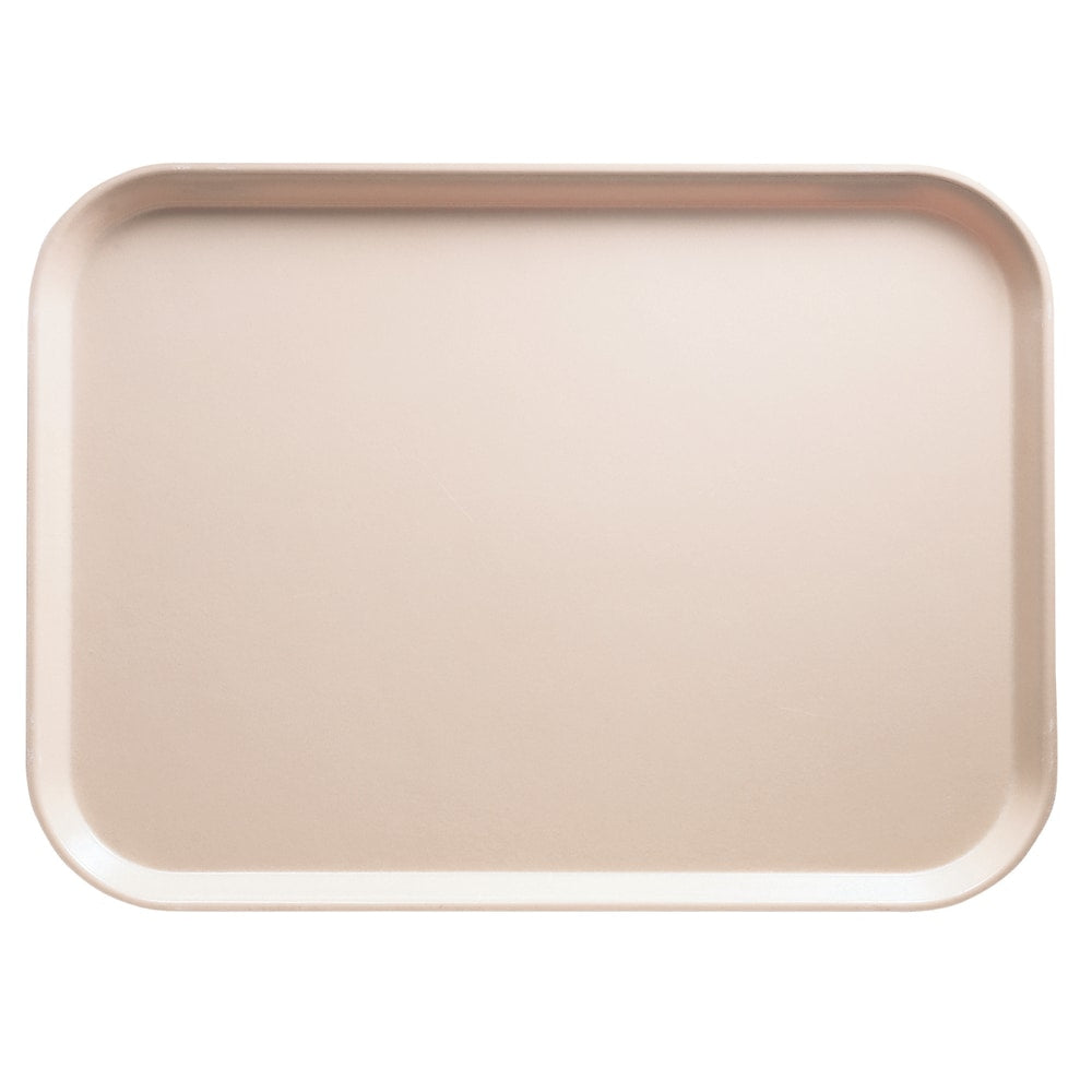 Cambro Camtray Rectangular Serving Trays, 14in x 18in, Light Peach, Pack Of 12 Trays