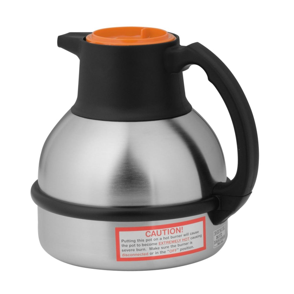 BUNN Thermal Carafe, 64 Oz, Orange