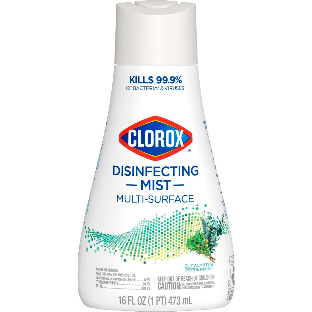 Clorox Disinfecting Mist Multi-Surface Spray Refill, Eucalyptus Peppermint, 16 Fl Oz