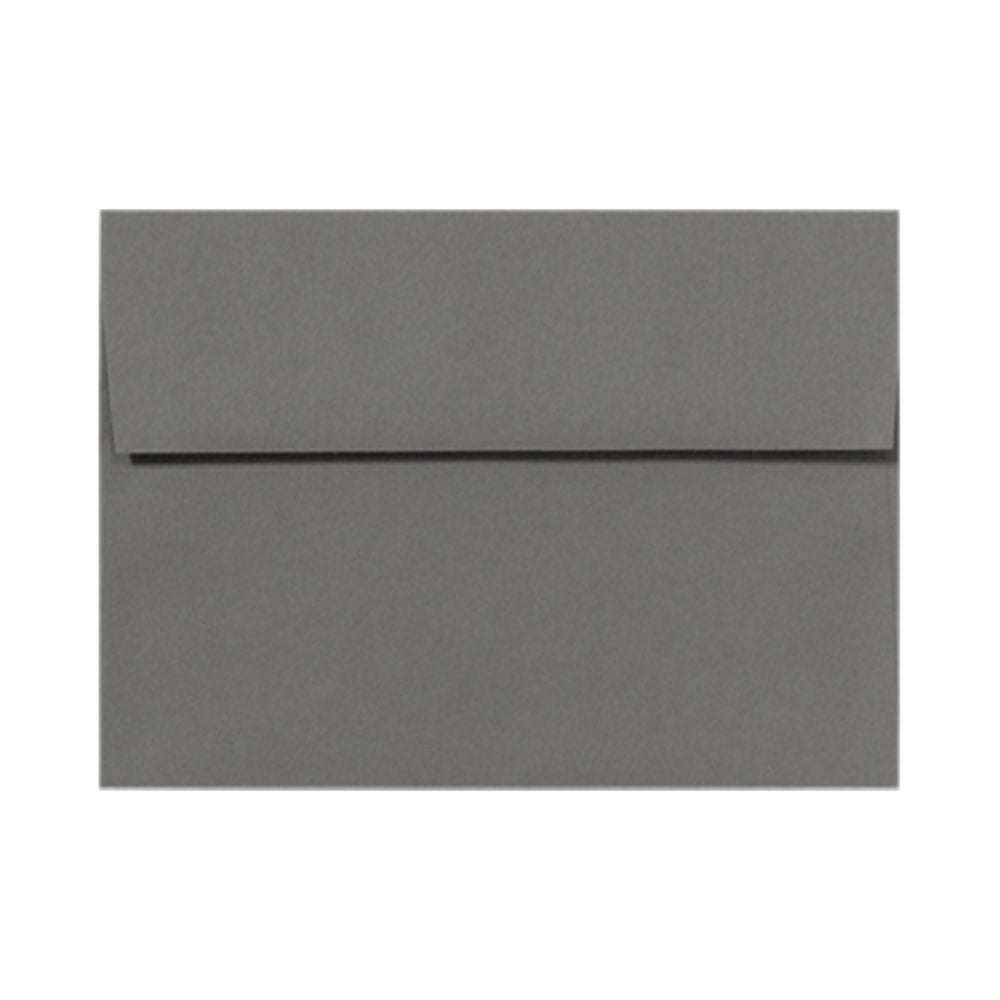 LUX Invitation Envelopes, A6, Peel & Press Closure, Smoke Gray, Pack Of 50