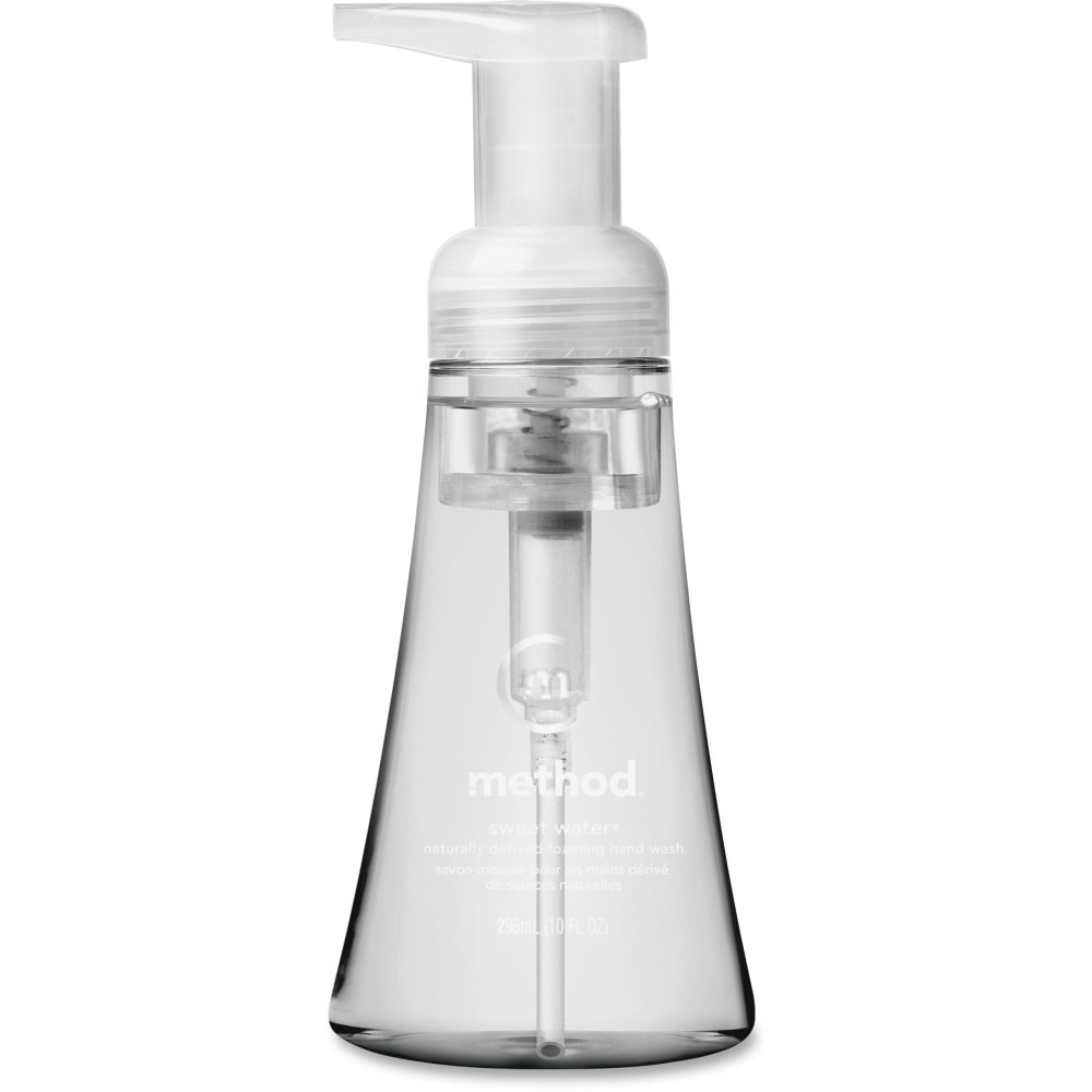 Method Sweet Water Foaming Hand Wash, Sweet Water Scent, 10 fl oz (295.7 mL), Push Pump Dispenser, Case of 6 - MTH00361CT