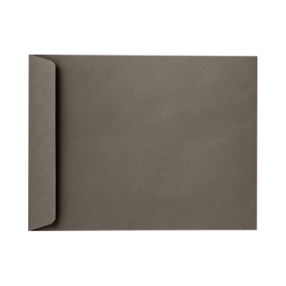 LUX Open-End 9in x 12in Envelopes, Peel & Press Closure, Smoke Gray, Pack Of 500