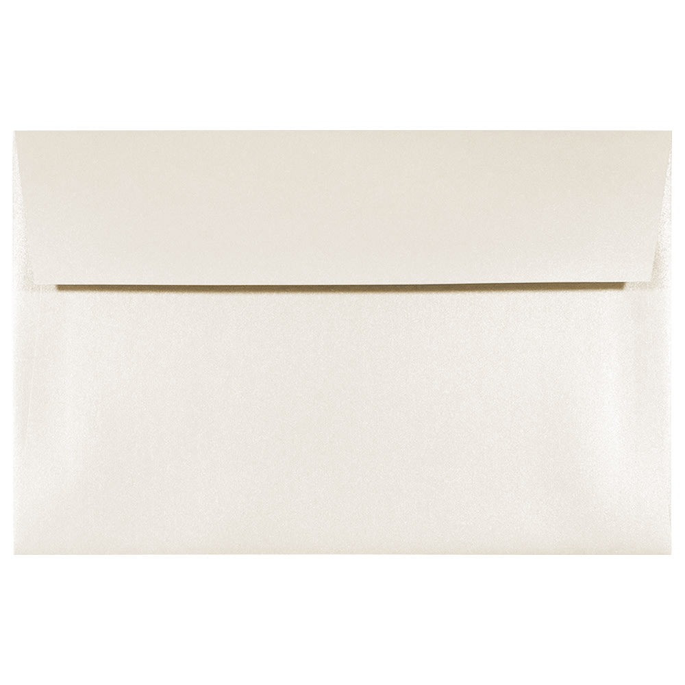 JAM Paper Booklet Invitation Envelopes, A9, Gummed Seal, Stardream Metallic Opal, Pack Of 25