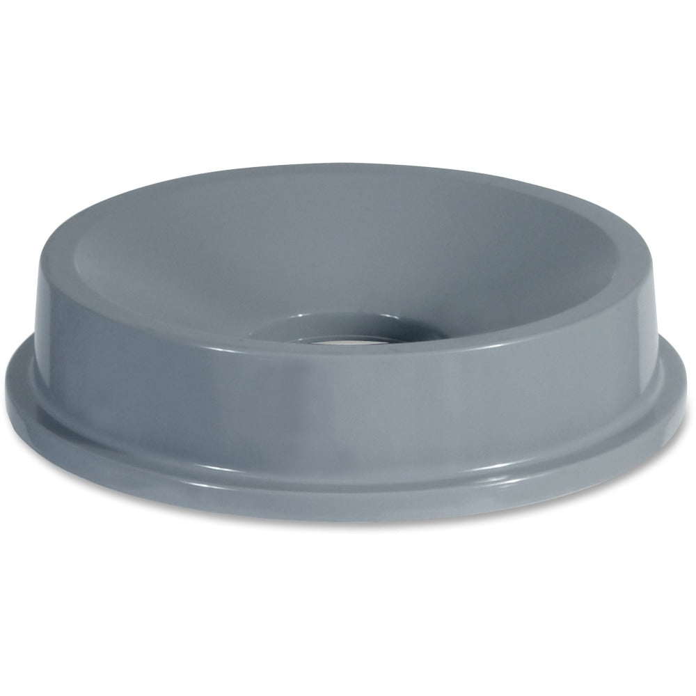 Rubbermaid Commercial Brute 32-Gallon Container Funnel Top Lids - Round - 22.3in Diameter - Plastic - Gray - 4 / Carton