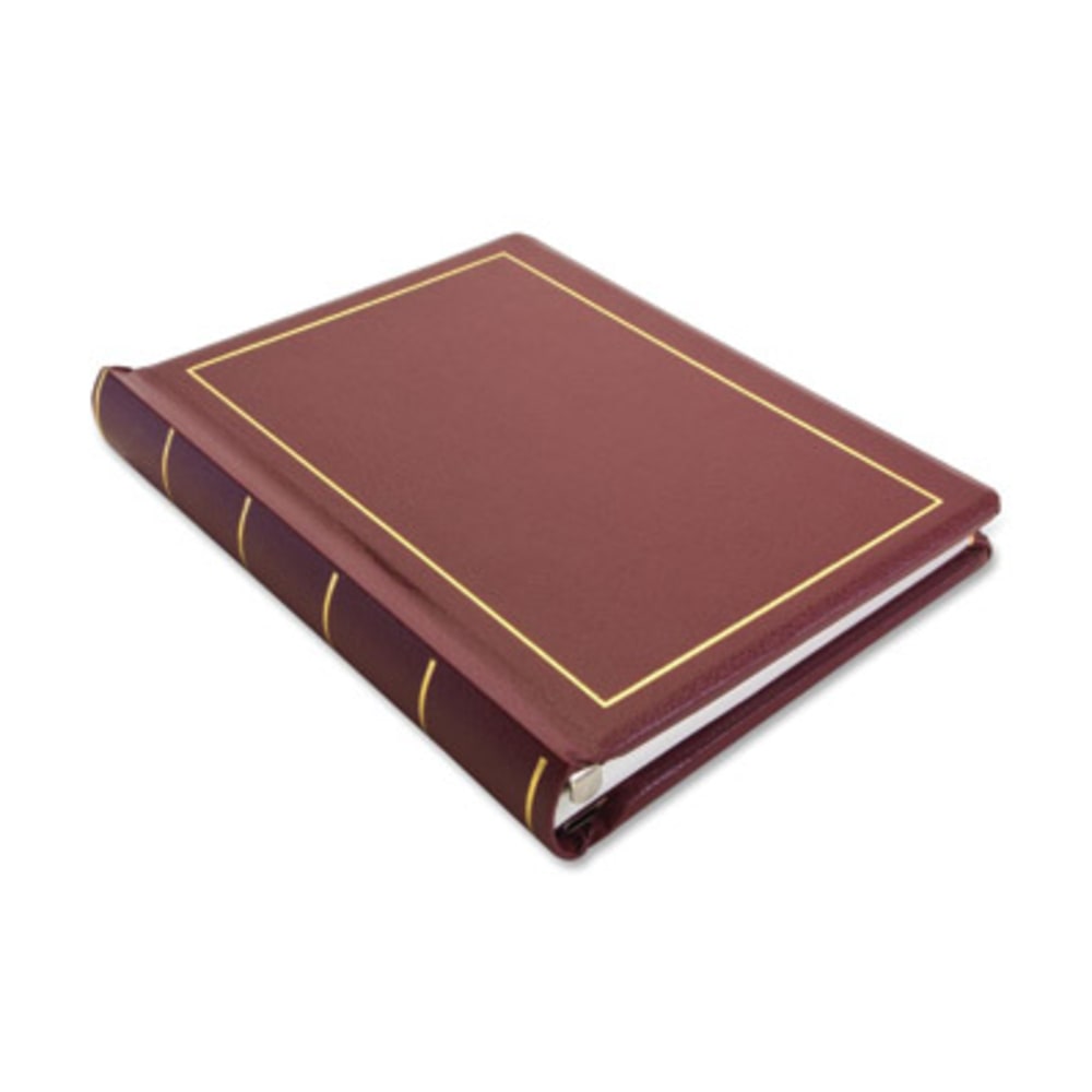 Wilson Jones Minute Book, Letter Size 8 1/2inx11in, 250 Pages, Red - 125 Sheet(s) - 28 lb - Sewn Bound - Letter - 8 1/2inx11in Sheet Size - Red Cover