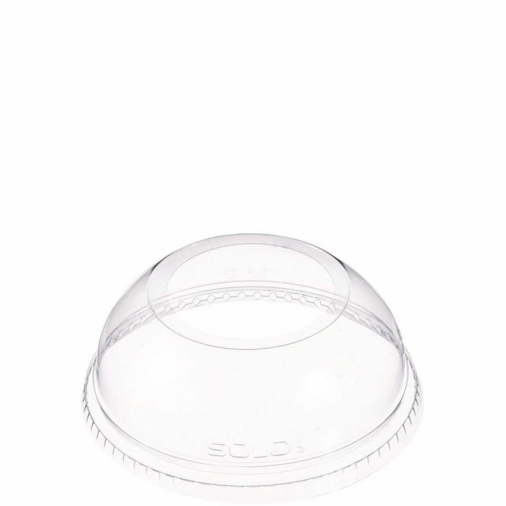 Dart Open-Top Dome Lids For Plastic Cups, Fits 16 Oz to 24 Oz Cups, 1-15/16in Diameter Hole, Clear, Pack Of 1,000 Lids