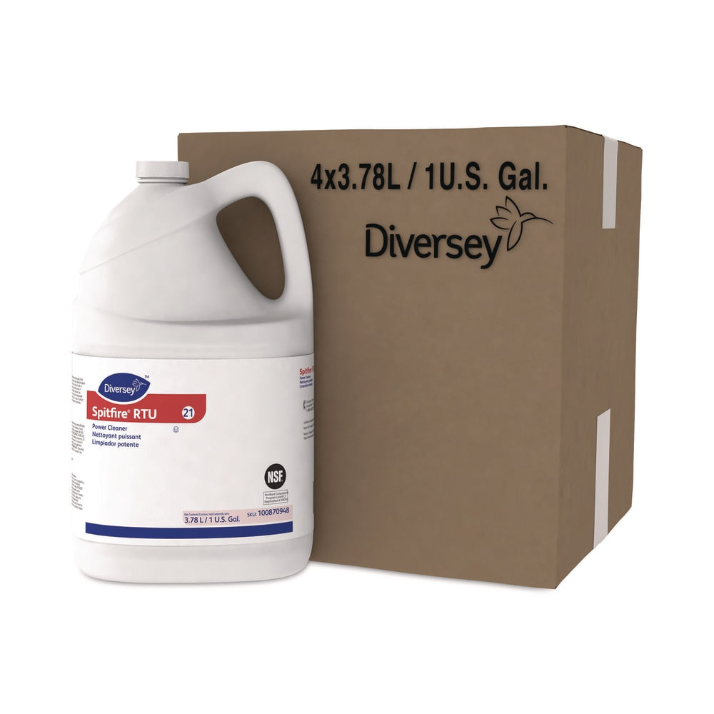 Diversey Spitfire Power Cleaner, Fresh Pine Scent, 3.78 L Container, 4/Carton