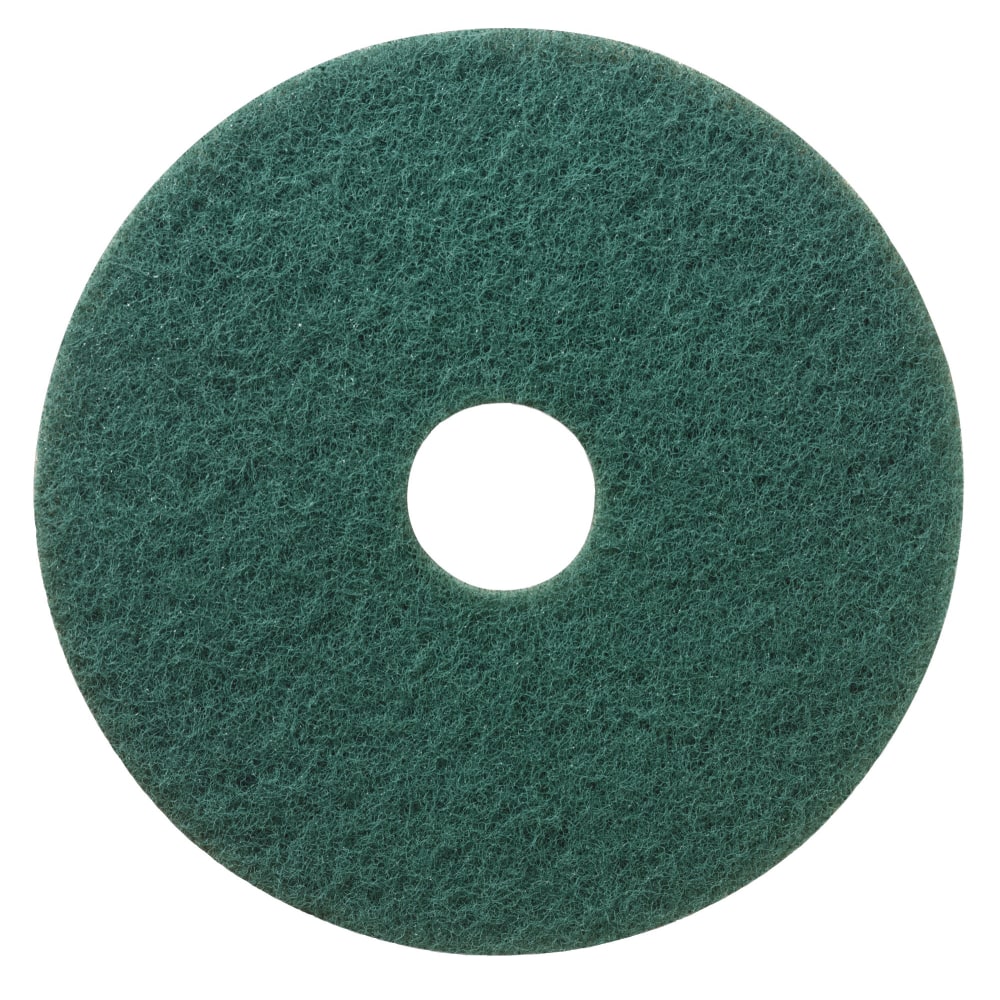 Niagara Scrubbing Pads, 5400N, 12in, Green, Pack Of 5 Pads