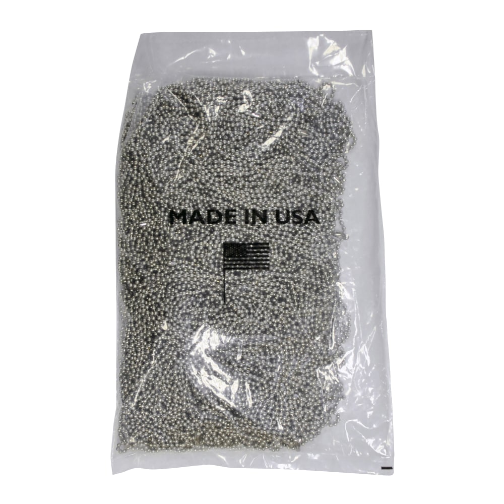 BMC Ball Chain Dog Tag Chains, 30in, Silver, Pack Of 100