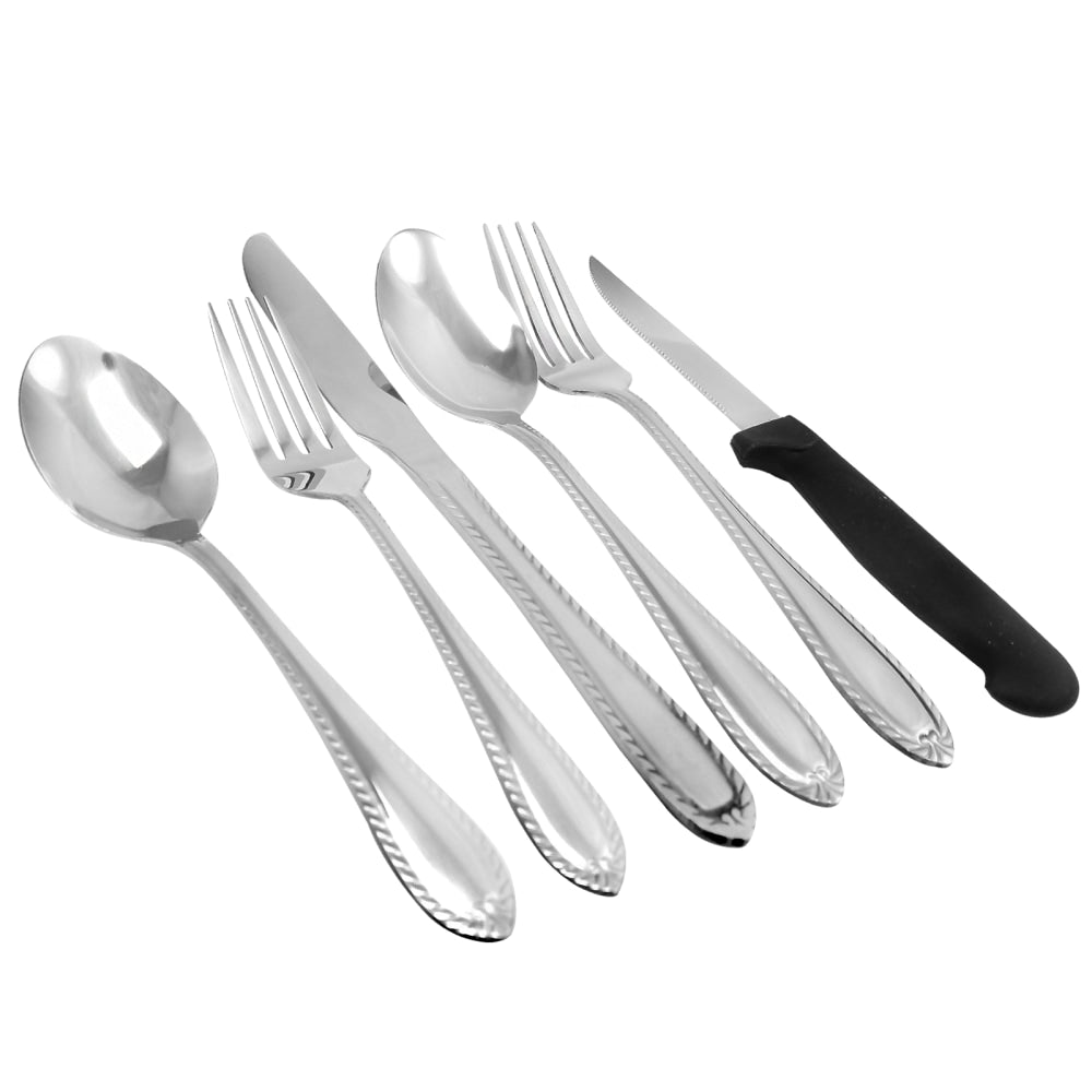 Gibson Cutlery Set - 55 Piece(s) - Dishwasher Safe - Polished - Stainless Steel