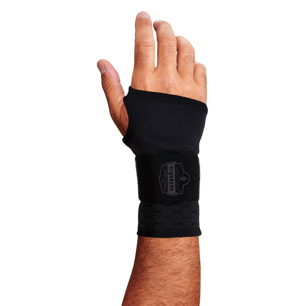 Ergodyne ProFlex 680 Wrist Support Sleeve, Single Strap, XL, Black