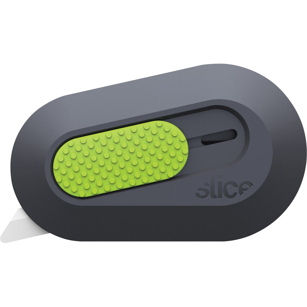 Slice Retract Mini Cutter - Ceramic Blade - Built-in Magnet, Retractable, Non-sparking, Non-conductive, Rubberized Slider Button, Rus - SLI10514