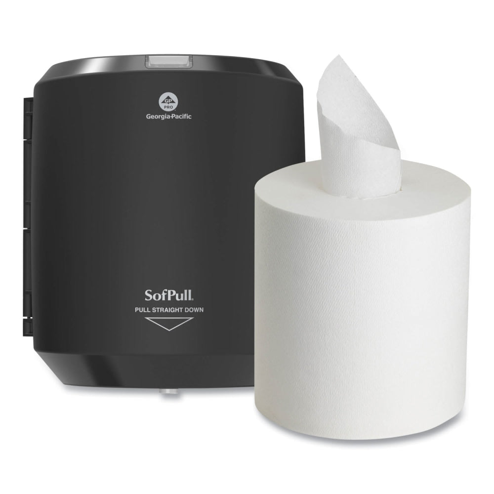 Georgia-Pacific Professional SofPull CenterPull Hand Towel Dispenser, Black