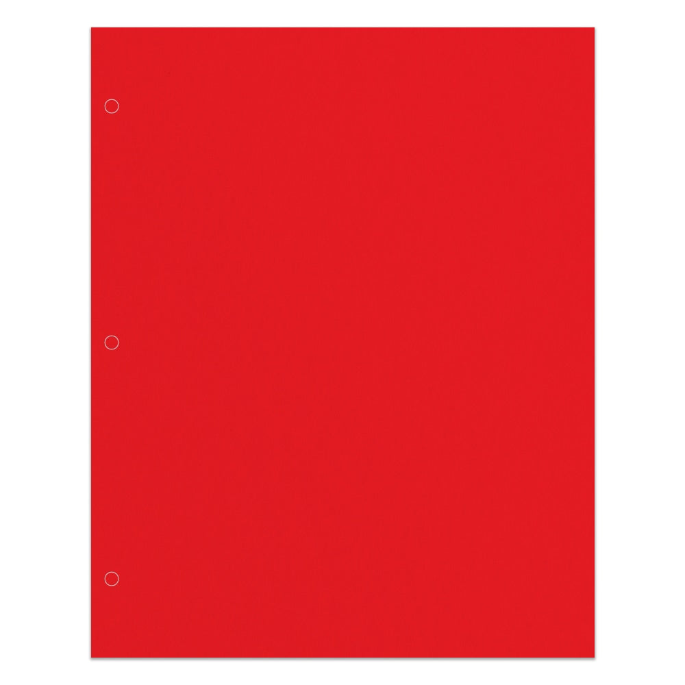 Office Depot Brand 2-Pocket School-Grade Paper Folder, Letter Size, Red
