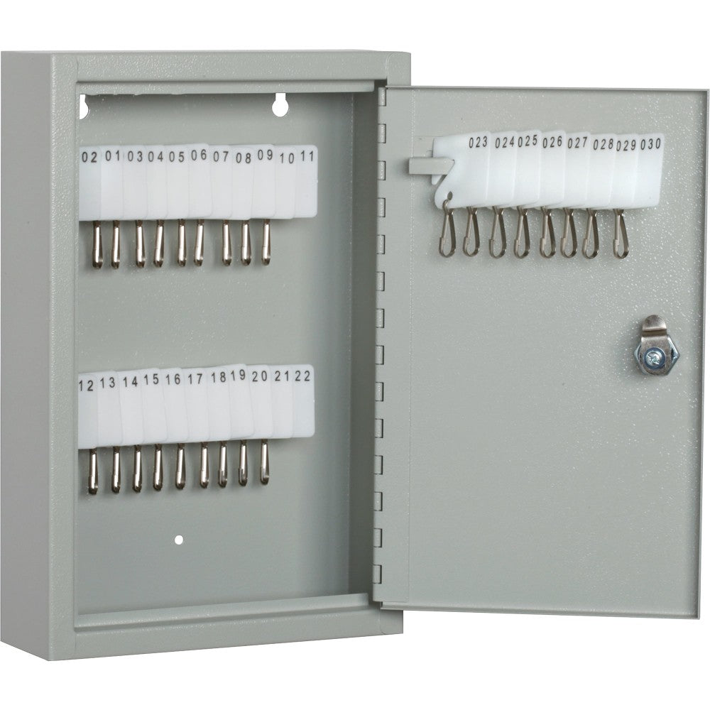 SKILCRAFT Key Cabinet - 8inx 2.6in Depth x 12.3in - Locking Mechanism, Cylinder Lock, Scratch Resistant, Corrosion Resistant, Welded, Durable - 1515435