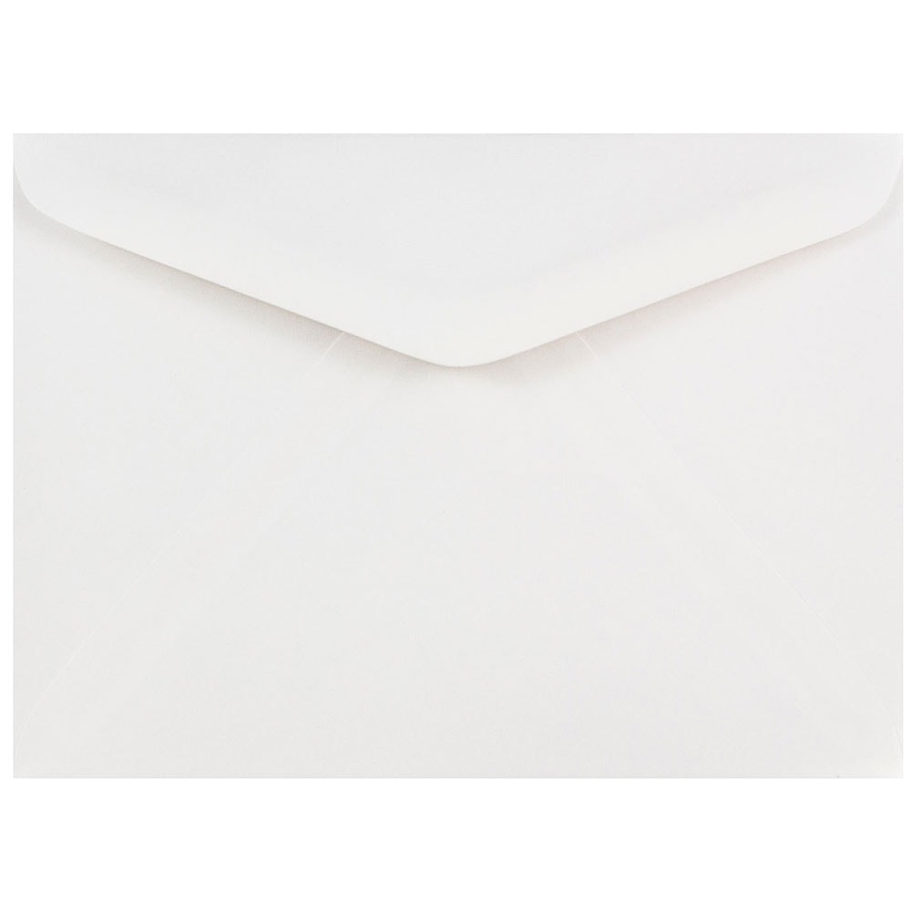 JAM Paper Booklet Invitation Envelopes, A7, Gummed Seal, White, Pack Of 25, 4023210