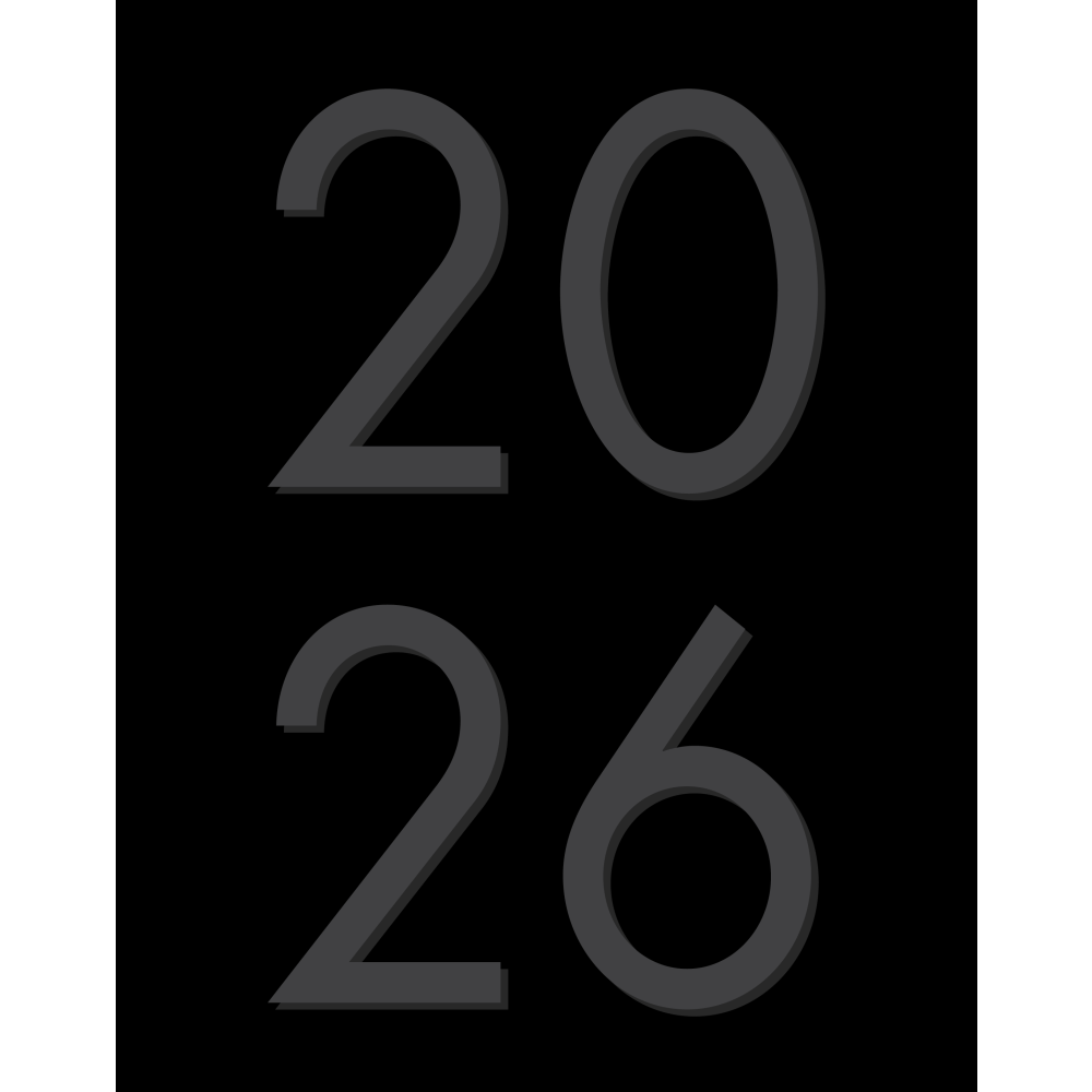 2026 Willow Creek Press Monthly Booklet Planner, 7-1/2in x 9-1/2in, Basic Black, January To December, 57032