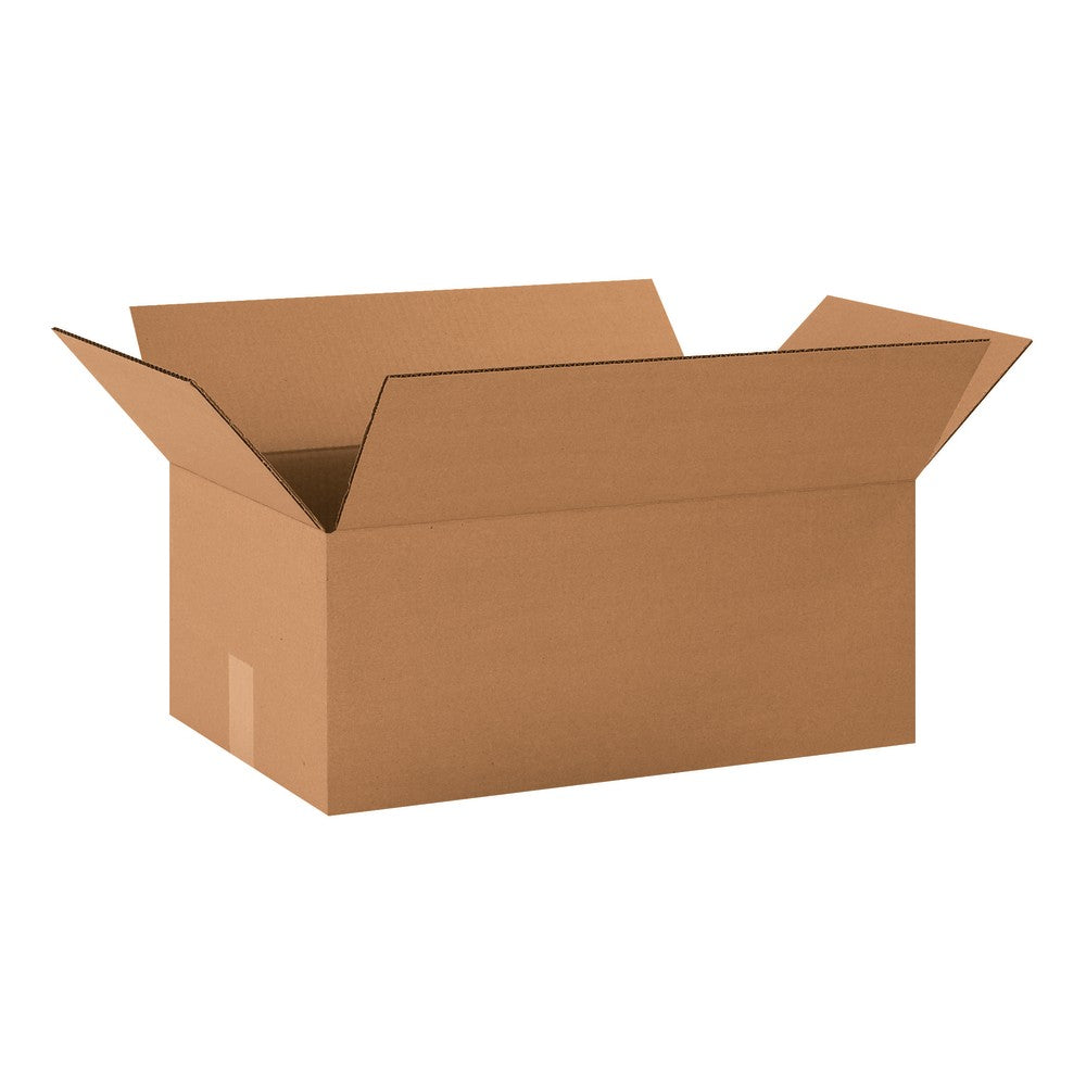 Partners Brand Corrugated Boxes, 20in x 12in x 8in, Kraft, Pack Of 20