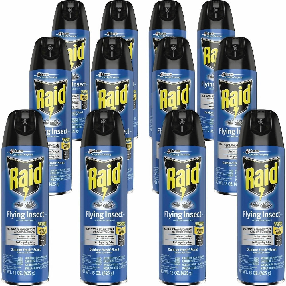 Raid Flying Insect Spray - Spray - Kills Mosquitoes, Flies, Wasp, Hornet, Asian Ladybeetle, Yellow Jacket, Boxelder Bug, Fruit Fly, Gnats, Moths