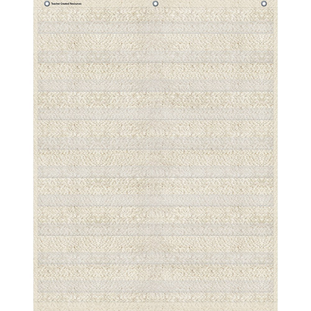 Teacher Created Resources 10 Pocket Chart, 34in x 44in, Woven
