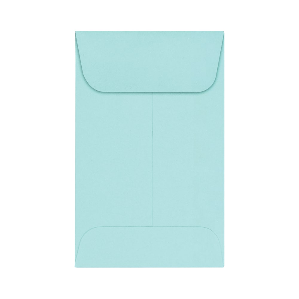LUX Coin Envelopes, #1, Gummed Seal, Seafoam, Pack Of 500