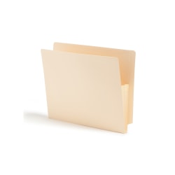 Smead Manila File Pocket With Reinforced Tab, Letter Size, 1 3/4in Expansion, Box Of 25