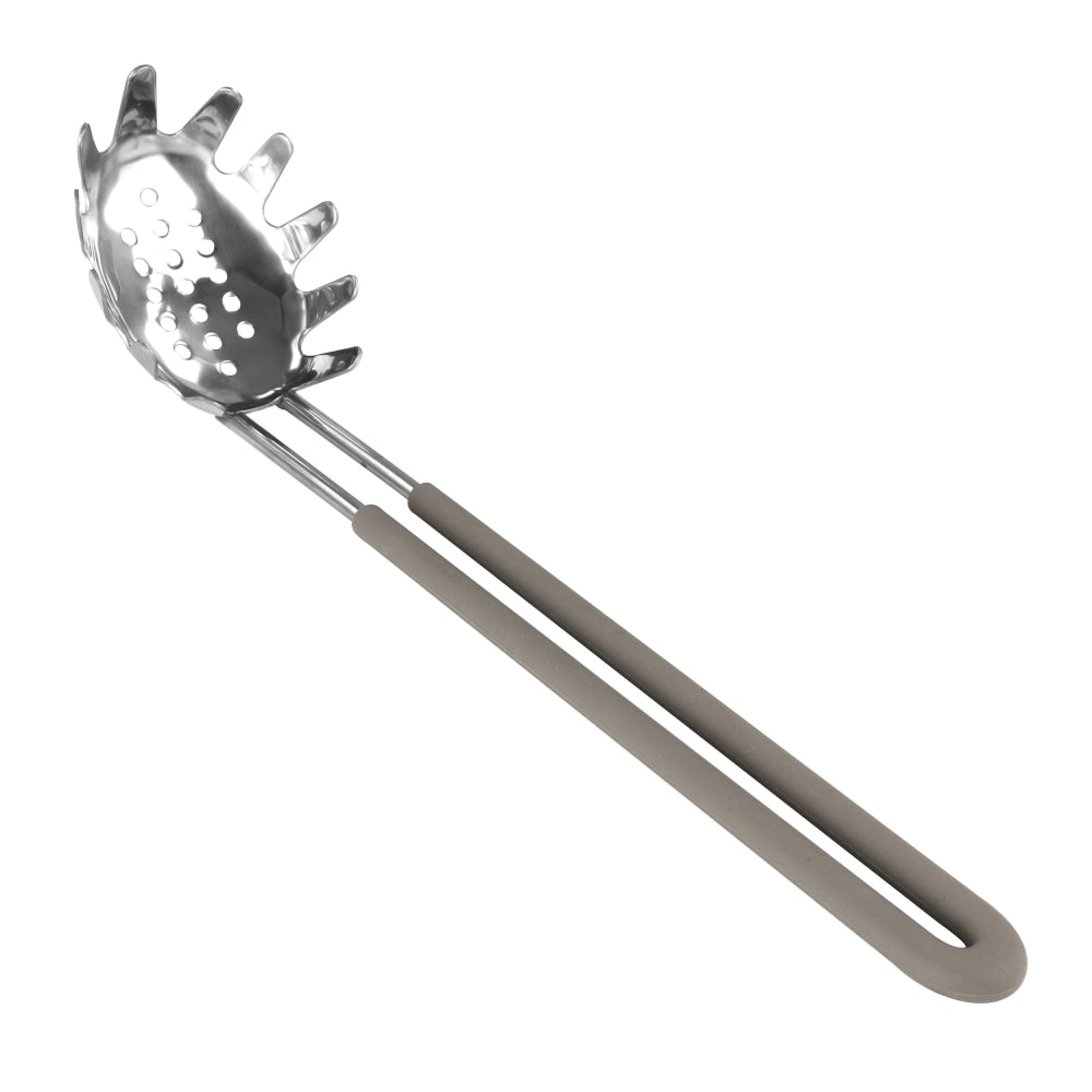 Martha Stewart Stainless Steel Pasta Server, Gray