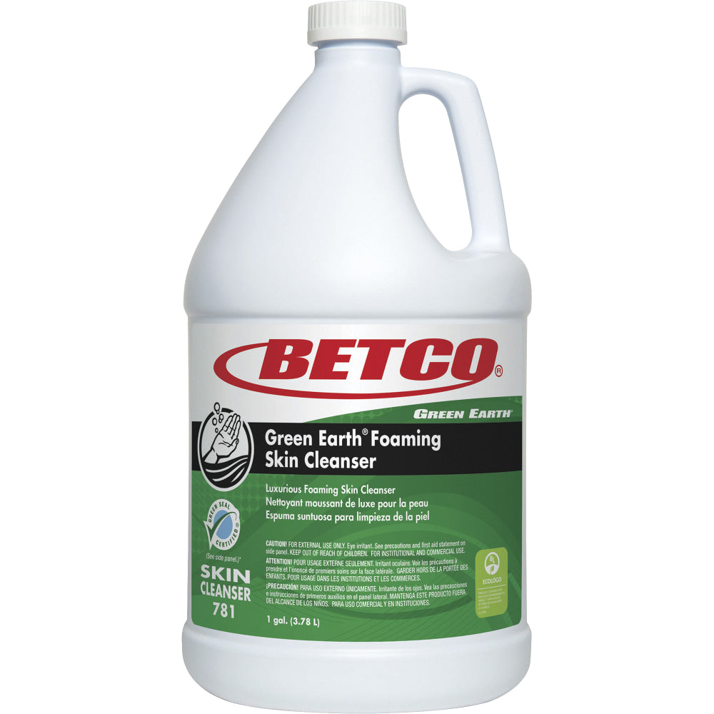 Green Earth Foaming Skin Cleanser, Clean Scent, 1 Gallon, Case Of 4 Bottles