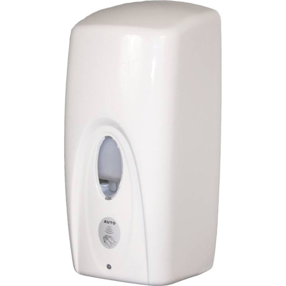 Impact Hands Free Soap Dispenser - Automatic - Support 6 x AA Battery - Key Lock - White - 1 Each
